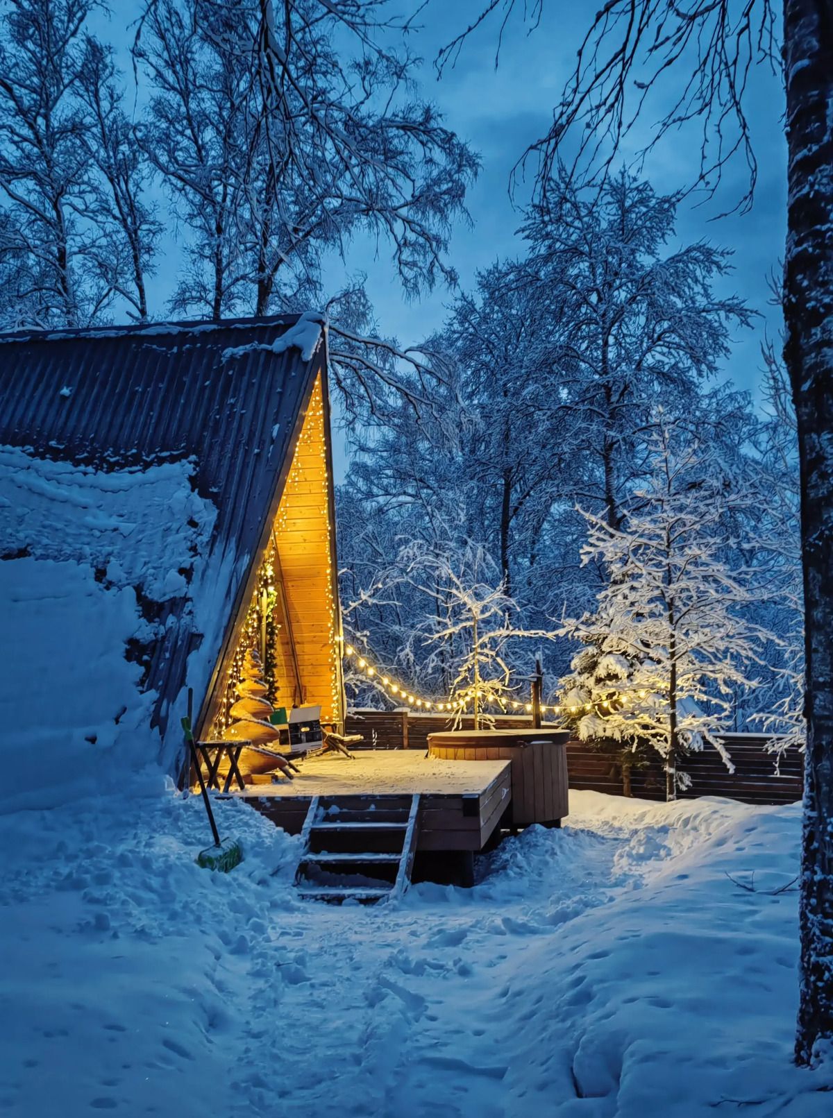 Частный дом A-frame На холме
