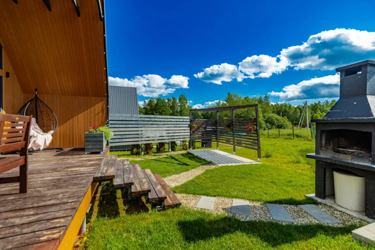 Частный Дом Барнхаус №5 с дровяной баней и горячим Чаном на 6 человек