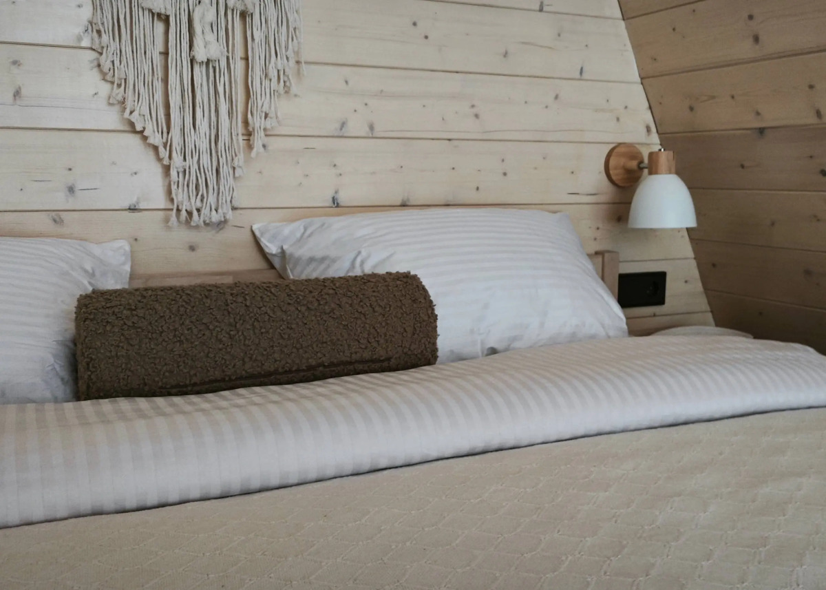 Частный дом Уютный А-фрейм Поле с баней и чаном