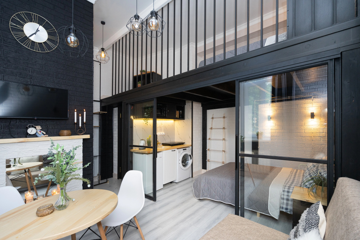 Квартира с Сауной, Камином и Кондиционером Лофт Центр Кремль Казань