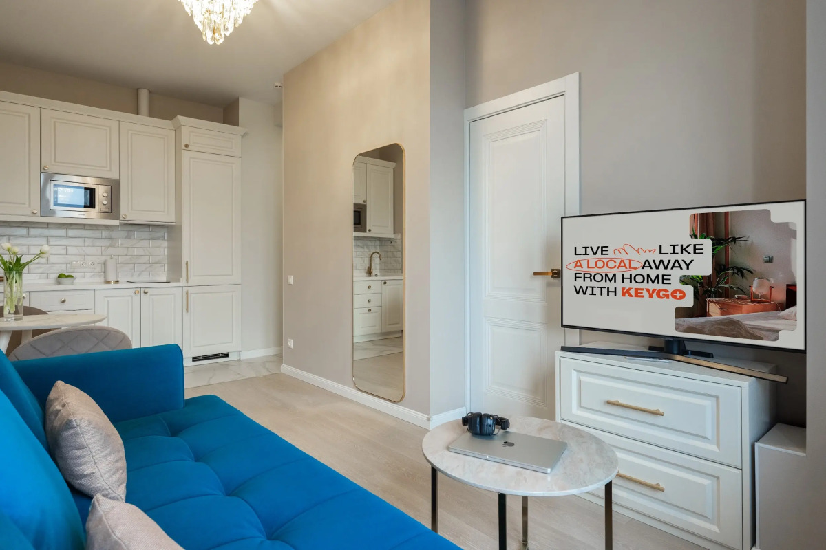 Апартаменты с 1 спальней KeyGo 1046 рядом с метро Автозаводская