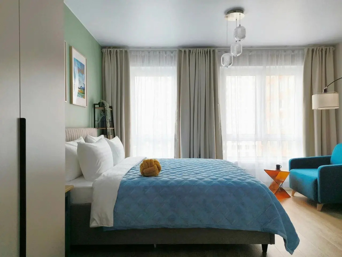 Квартира Студия с красивым видом на город с 24 этажа