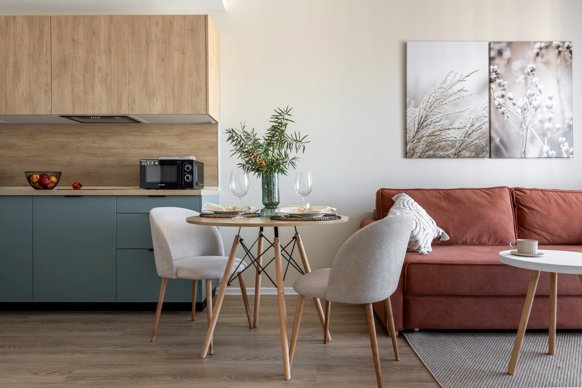 Квартира Персиковая Евродвушка