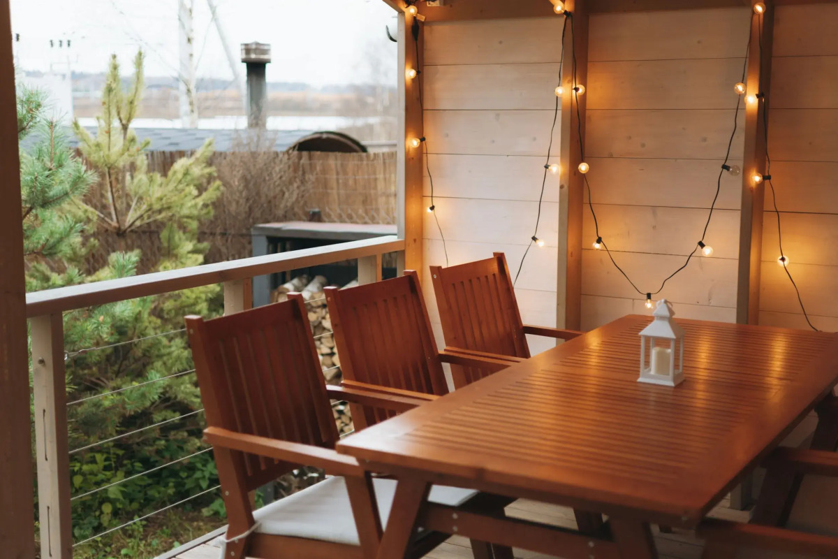 Частный дом с баней и чаном у воды и леса