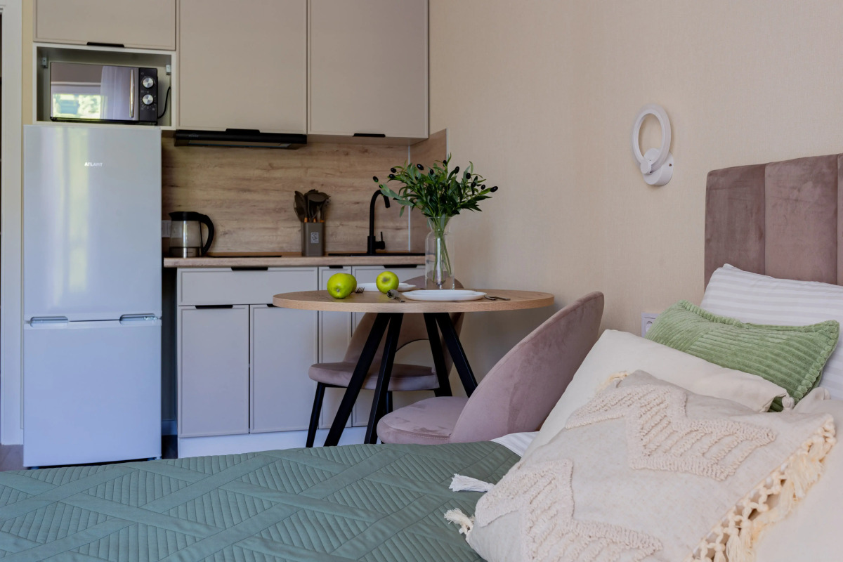 Апартаменты Бирюза УК Атмосфера с видом на горы