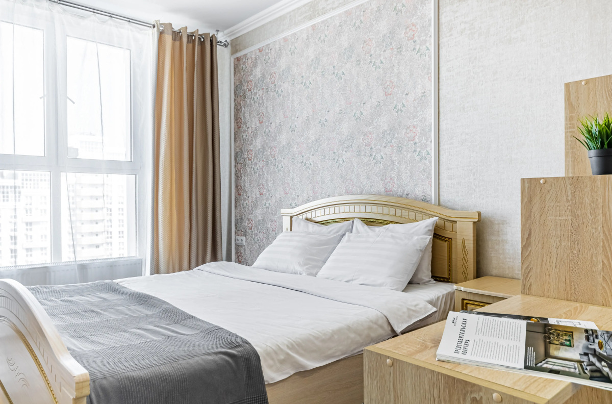 Апартаменты 2 Кровати Диван 6 гостей Центр Краснодара 22 Этаж Smart TV и Вид из Окна