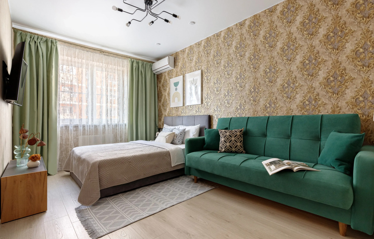 Квартира Однокомнатная с Балконом и Видом на Город