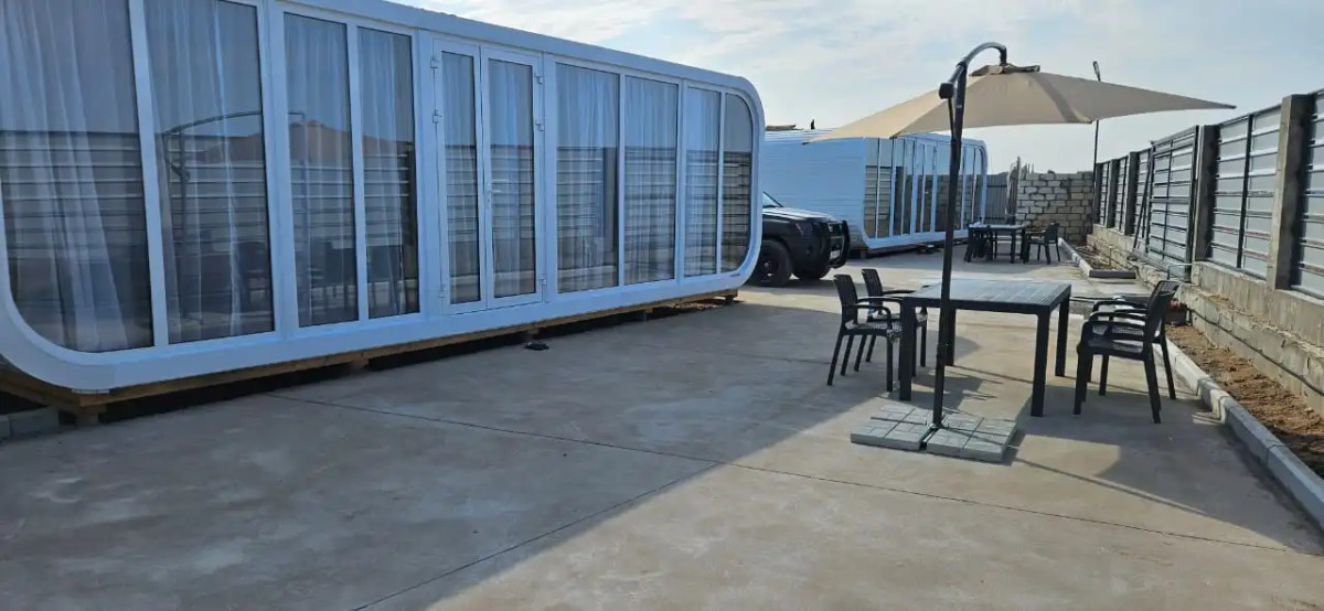 Бунгало Капсульный Отель на 4 человека у моря