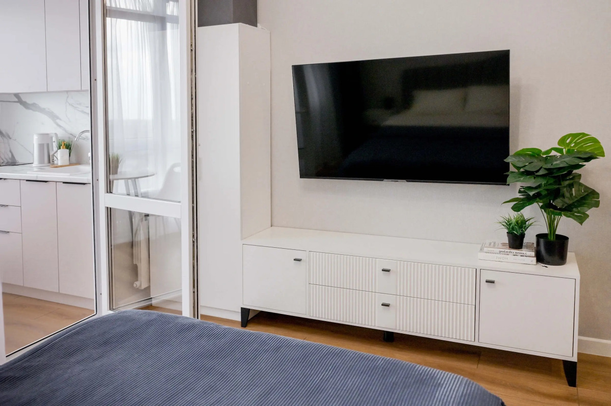 Апартаменты с панорамными окнами с шикарным видом на город 16 этаж