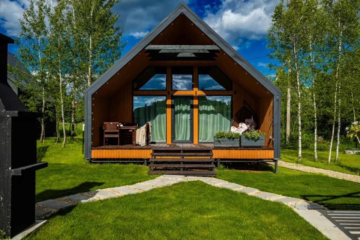 Частный Дом Барнхаус №4 с инфракрасной сауной и горячим Чаном на 6 человек