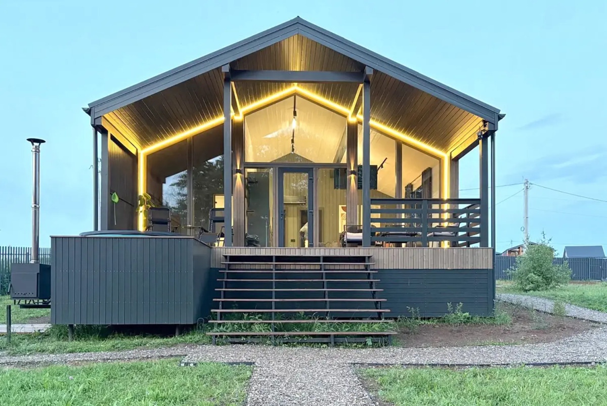 Частный Дом с Сауной у Купелью в 300 Метрах от Водохранилища