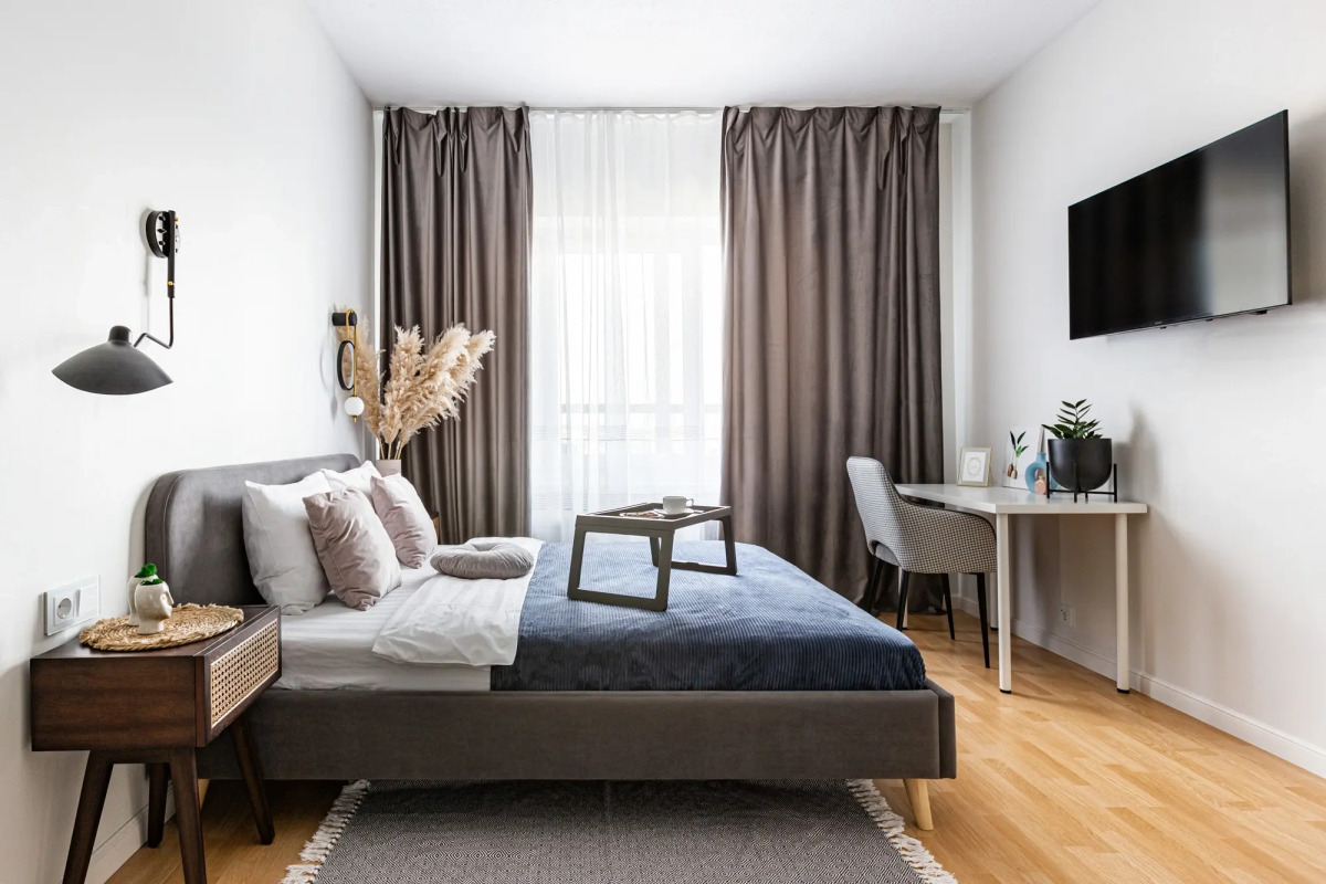 Квартира Сканди однокомнатные Piter Apartments с кондиционером