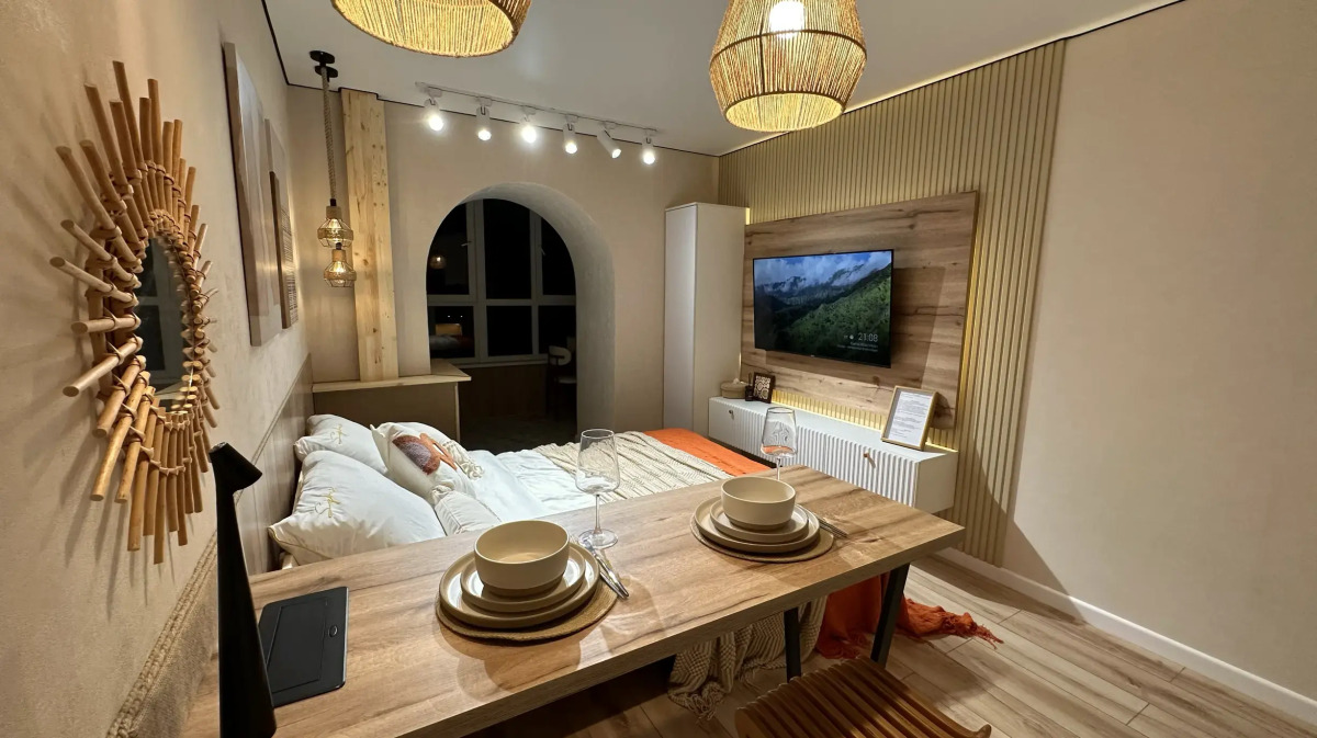 Квартира Студия с Дизайнерским Ремонтом в Центре