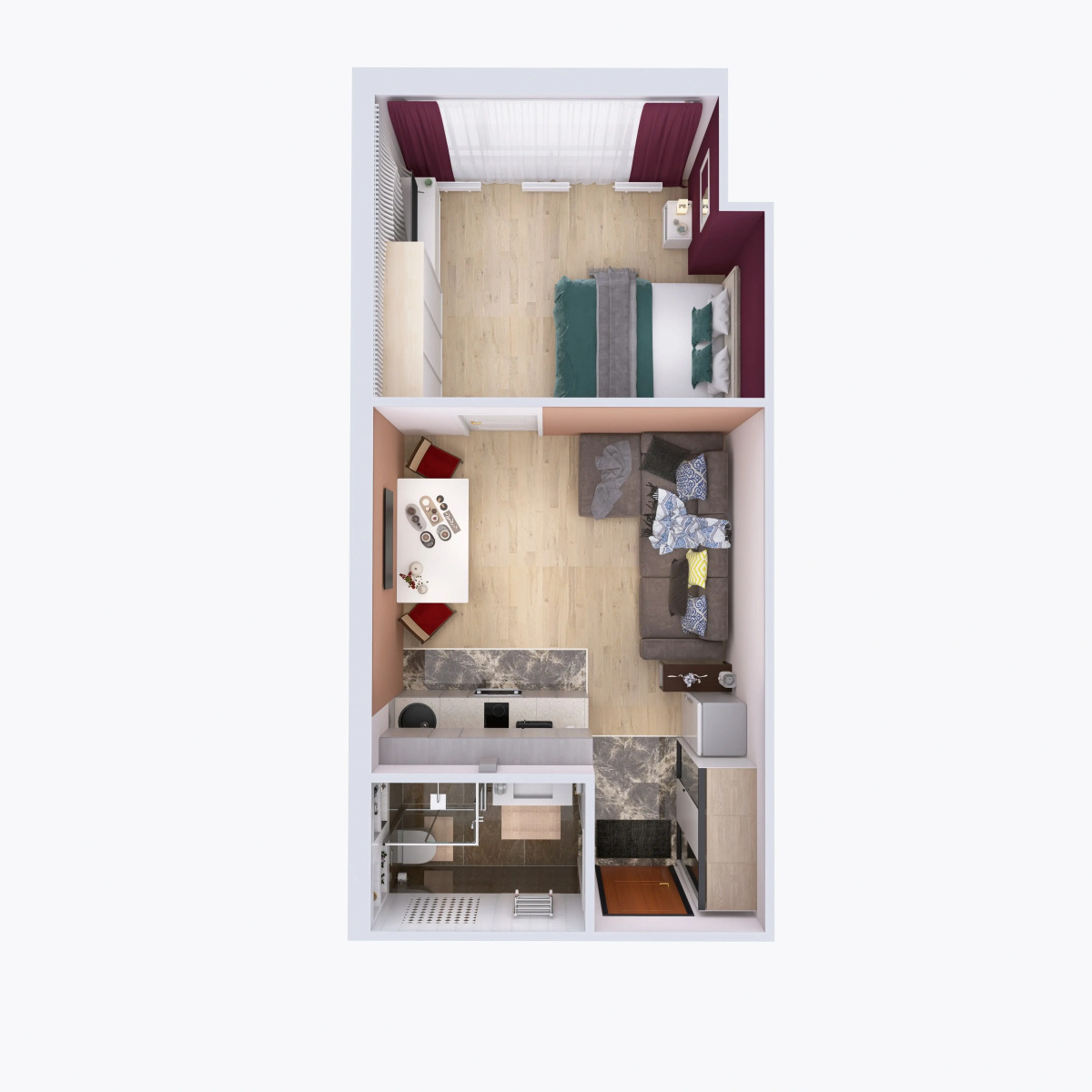 Апартаменты с видом на Москву 6