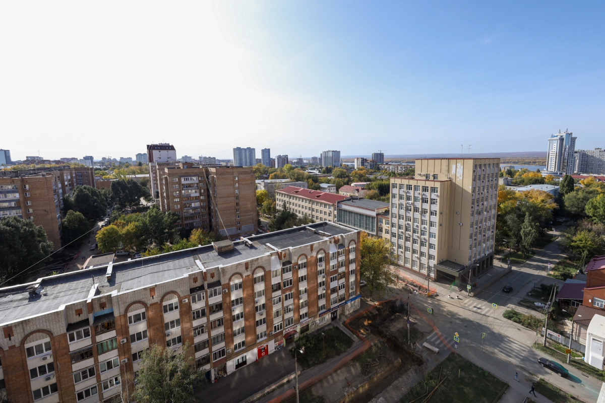 Апартаменты Большая квартира с видом на Волгу