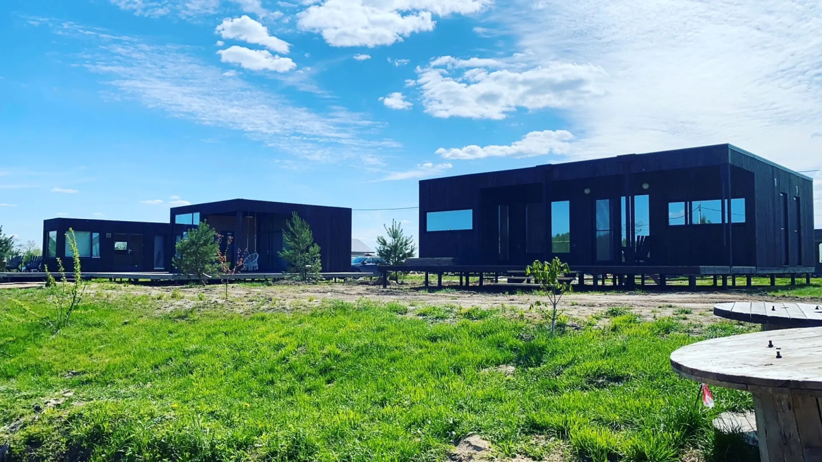 Дом Уютный с панорамными окнами