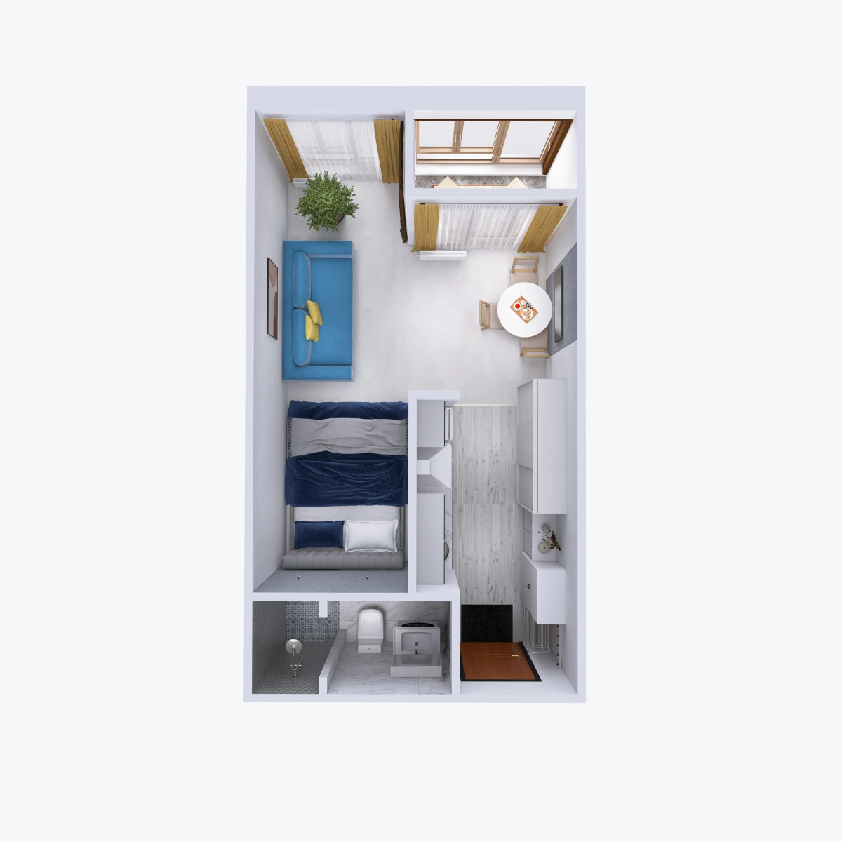 Апартаменты с видом на Москву 8