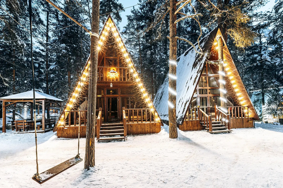 Коттедж в Лесу с Бассейном от Квартирукинг