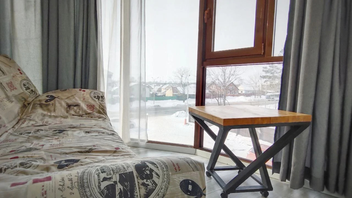 Квартира Guru c лаундж зоной на балконе