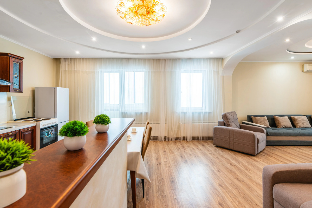 Апартаменты Просторные 3-х комнатные в стиле минимализм