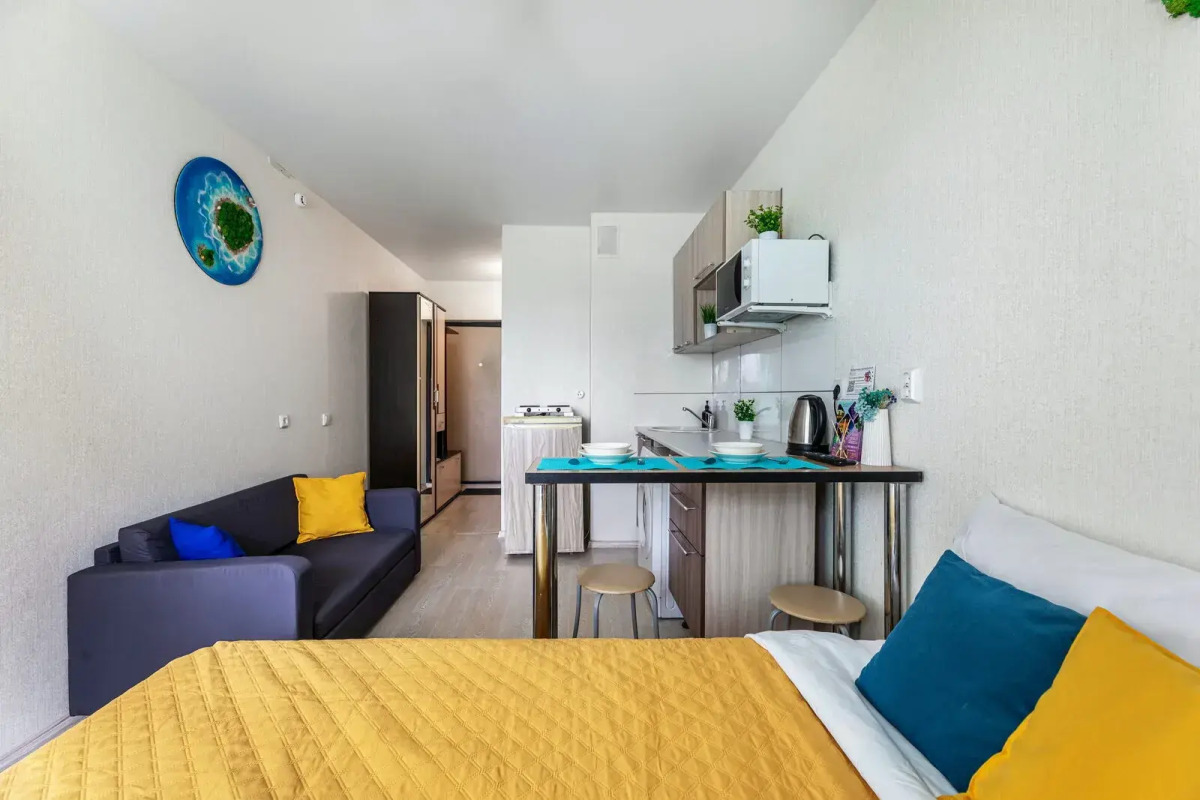 Квартира студия стильная ChistoFamily в сердце Зеленодольска