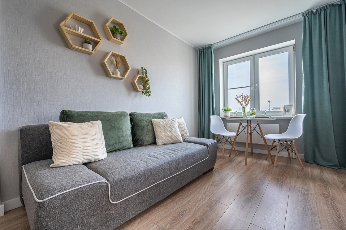 Квартира в это-стиле с потрясающим видом на город и рядом с метро