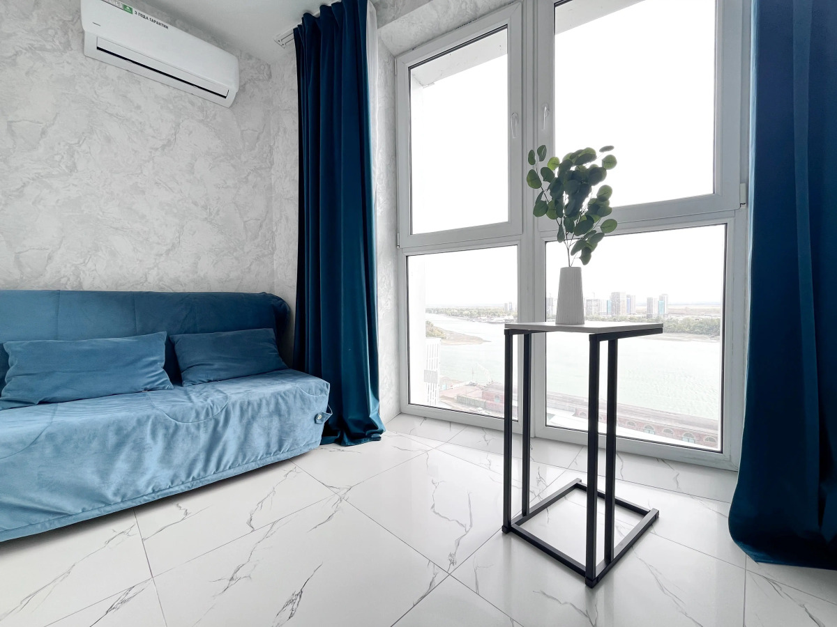 Апартаменты Новая Светлая Студия с  с Панорамными Окнами №252