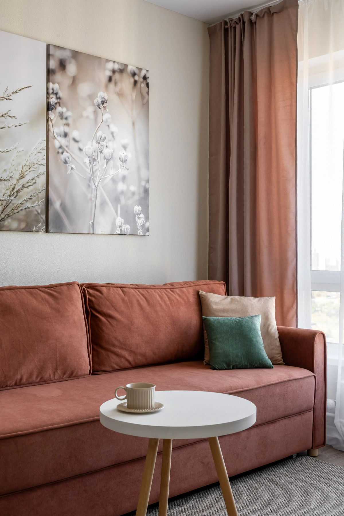 Квартира Персиковая Евродвушка