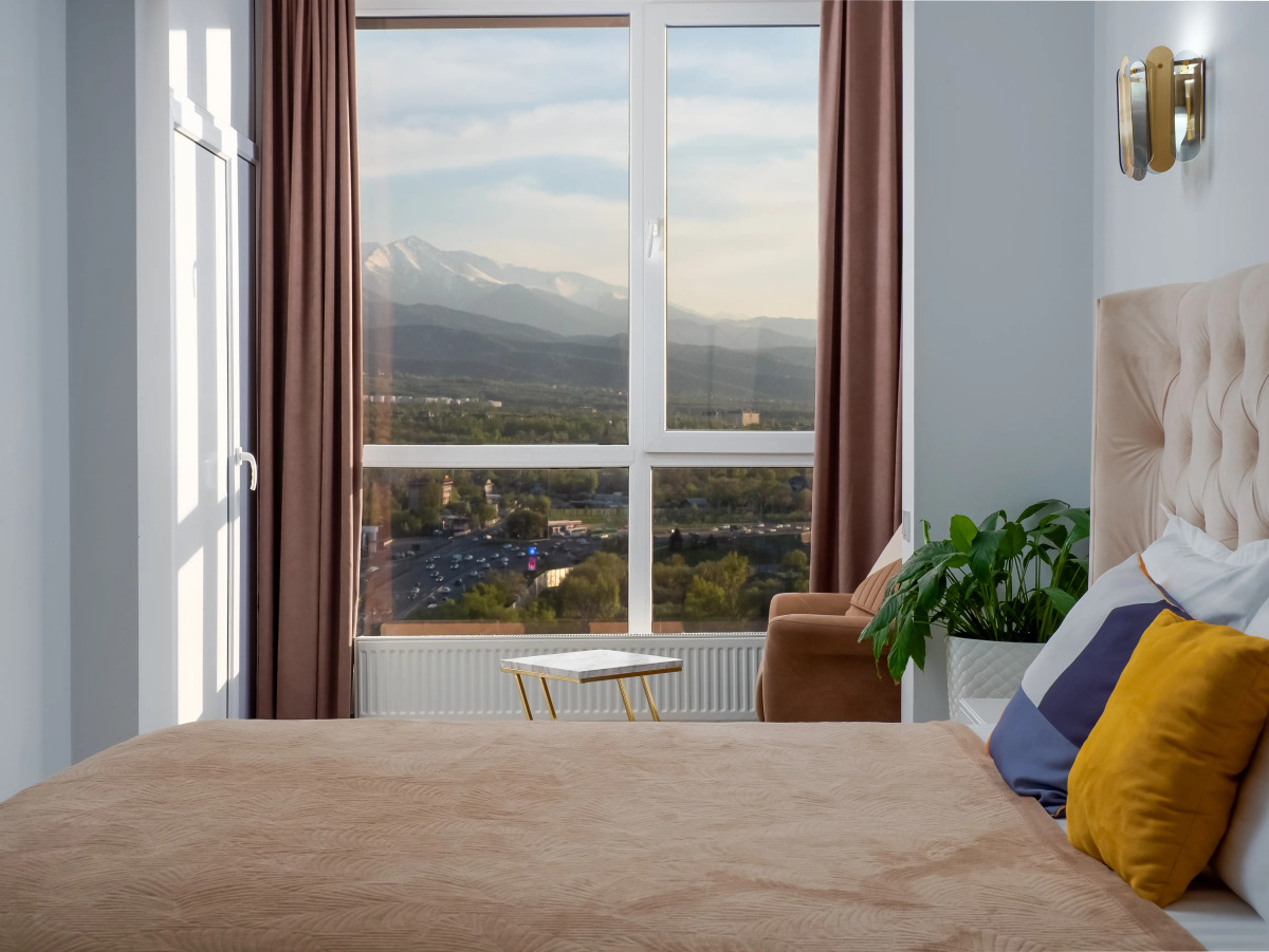 Квартира Евродвушка с потрясающим видом на горы