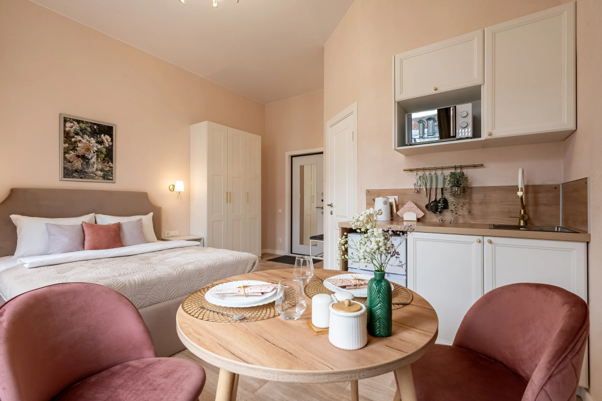 Квартира Rosy Flat рядом с Невским Проспектом