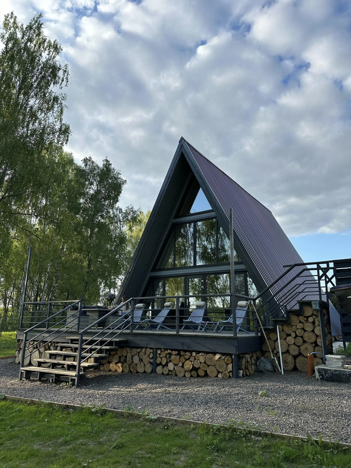 Частный дом Большой афрейм на Березовой