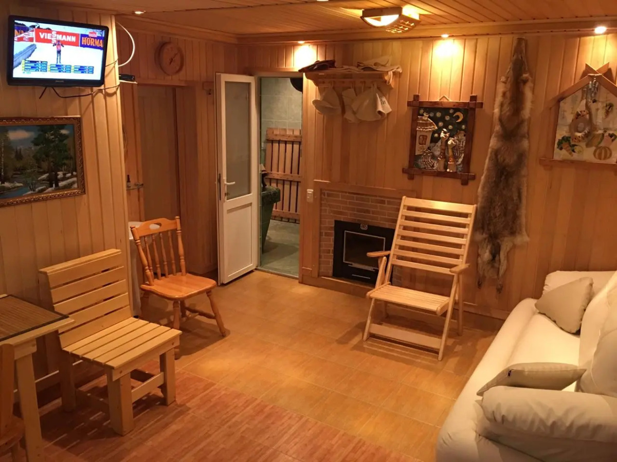 Частный дом с сауной и с зоной барбекю