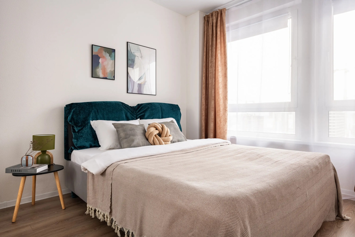 Квартира Уютная евродвушка у метро Озерная, 3 раздельных спальных места