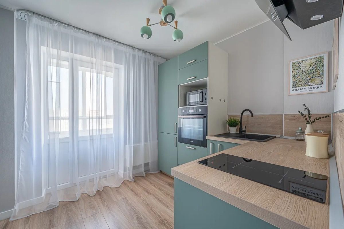 Квартира в это-стиле с потрясающим видом на город и рядом с метро