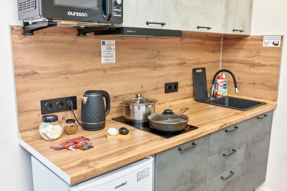 Квартира Студия в новом доме ЖК Премьер, самый центр города у Гипермаркет Семья по адресу Николая Островского 52 на 4 человек