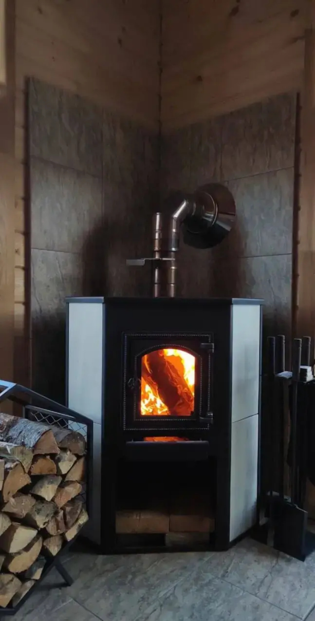 Частный дом Дом на горе с камином и сауной