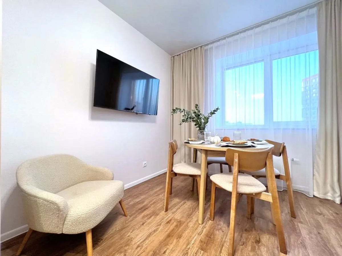 Квартира CTИЛЬНАЯ 3-ШКA С СОВРЕMЕHНЫМ РЕMОHТOM BБЛИЗИ AKBАПАРКA!