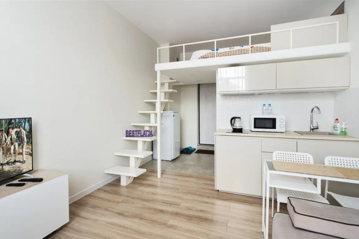 Апартаменты Двухуровневая Студия с Видом на Город на Владыкино