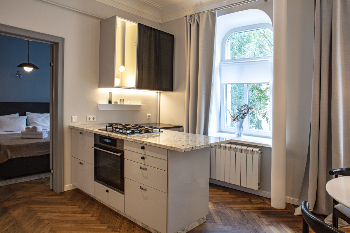 Апартаменты на тихой улице у Авроры