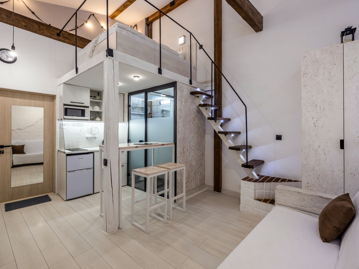 Апартаменты Лофт 4 Двухуровневые на Грузинской Улице 41А