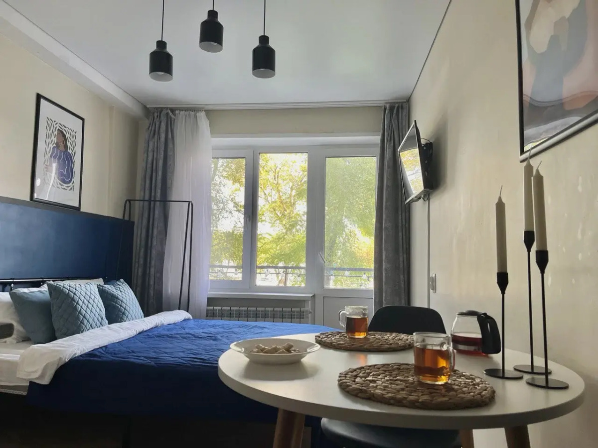 Светлая Cтудия с Балконом