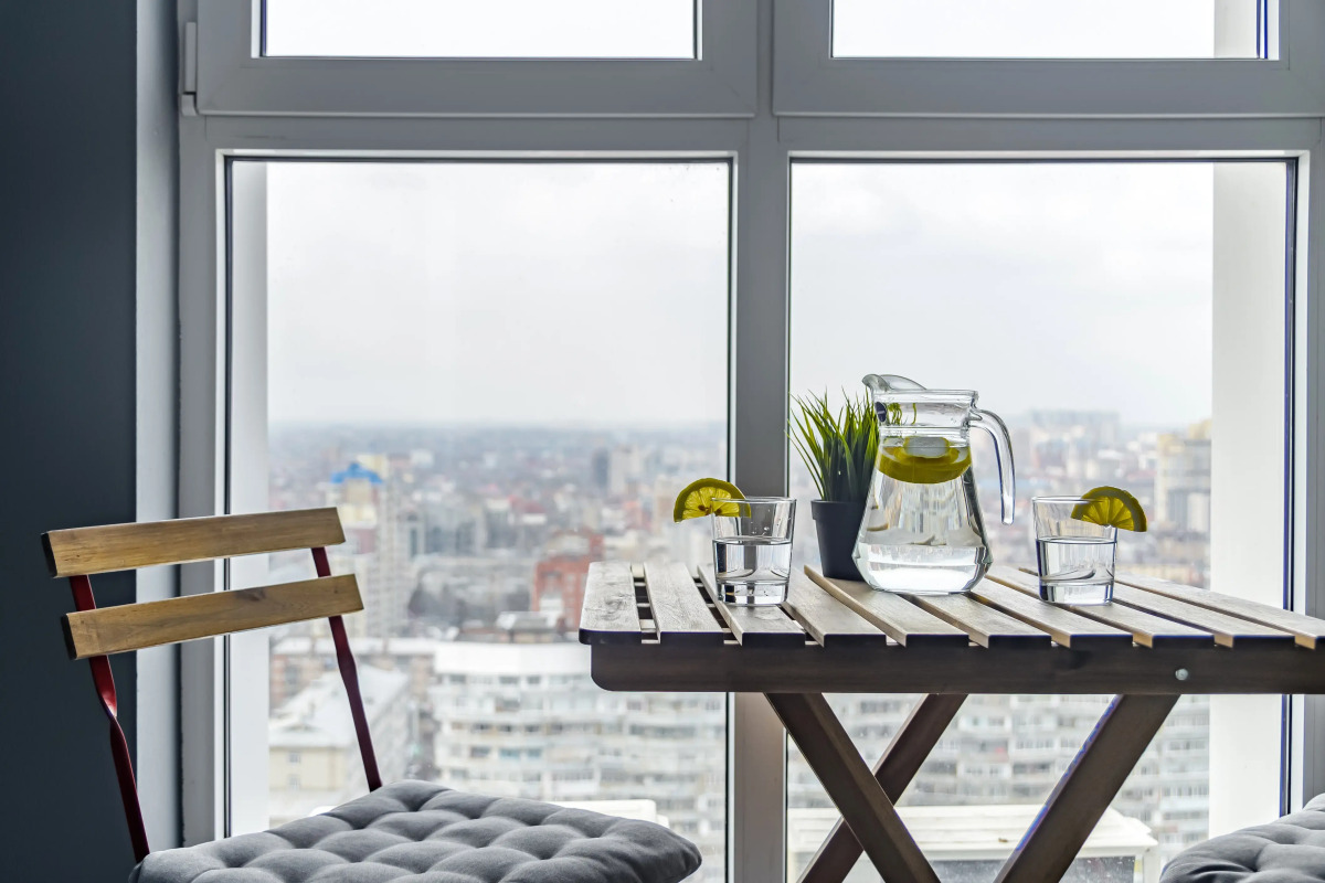 Апартаменты с Лучшим Видом на Краснодар. 24 этаж ЖК Большой Lounge балкон и Smart TV