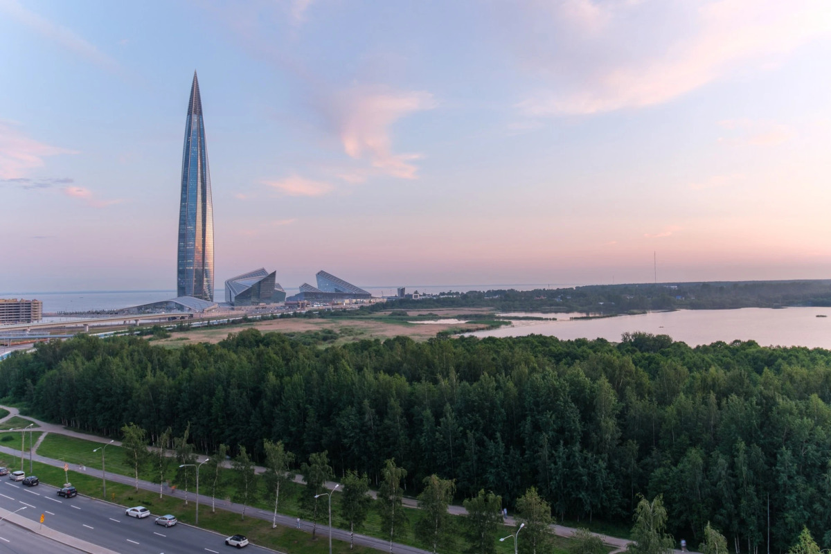 Квартира видовая в Лахте у башни Газпром и Финский залив