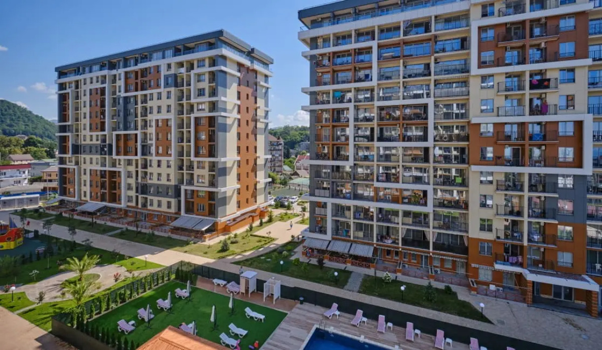 Апартаменты Студия у моря с бассейном на территории. Каравелла 112