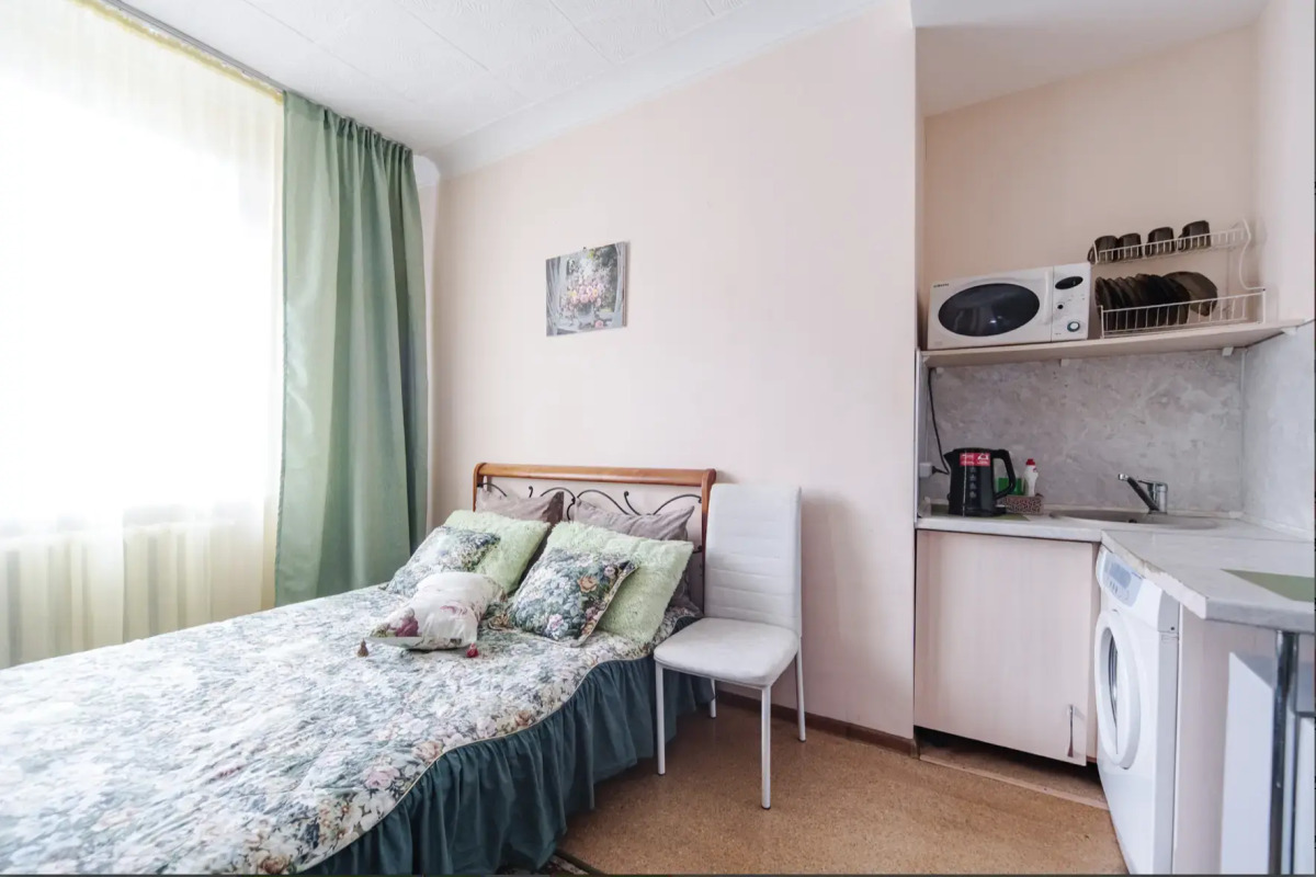 Апартаменты Зеленый шелк рядом с парком в центре города