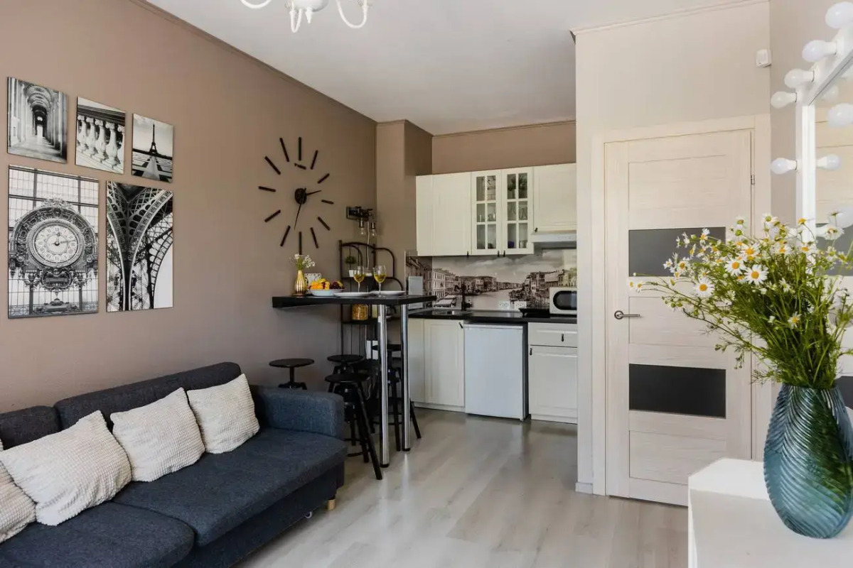 Апартаменты Prudius Apart с балконом у залива