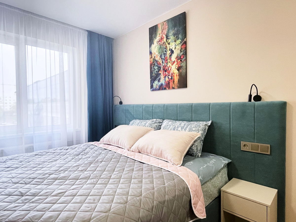 Апартаменты GLOBALSTAY. Новые студии 2 мин до метро Кировский завод