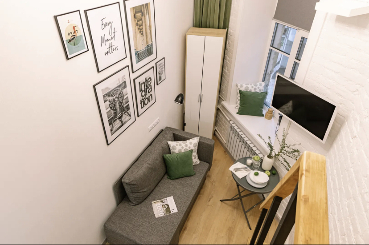 Апартаменты Мятная Студия в Центре Города Метро Владимирская