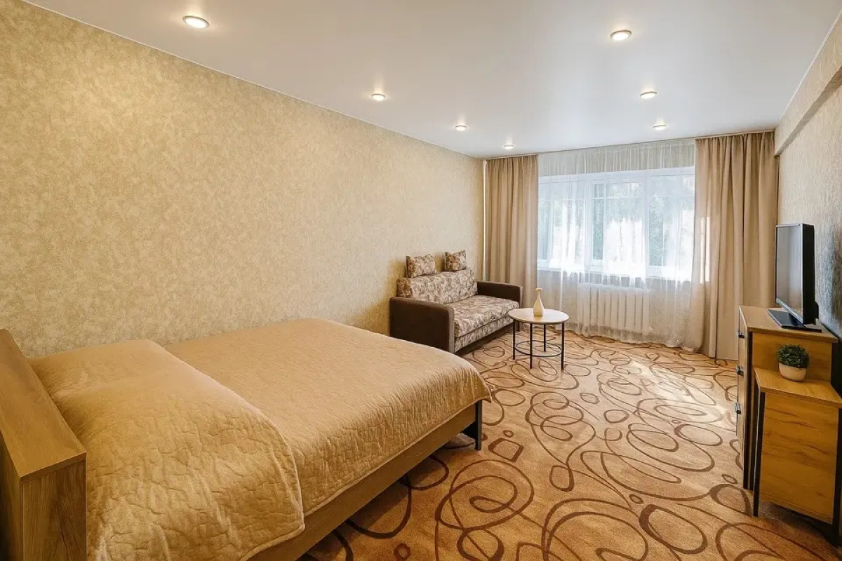 1-к апартаменты с евро ремонтом для 2 человек, рядом Воркутауголь