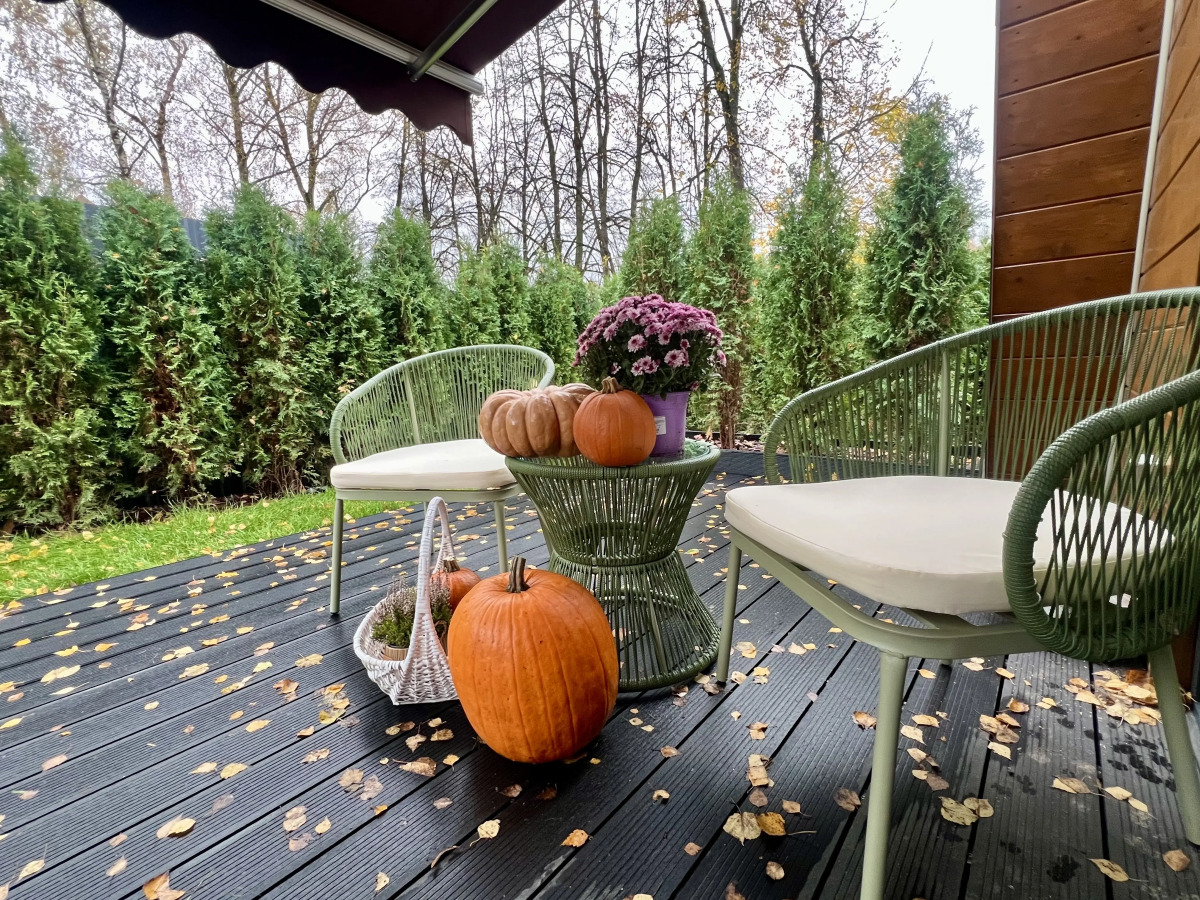 Частный дом Увеличенный А-фрейм Сад с баней и чаном